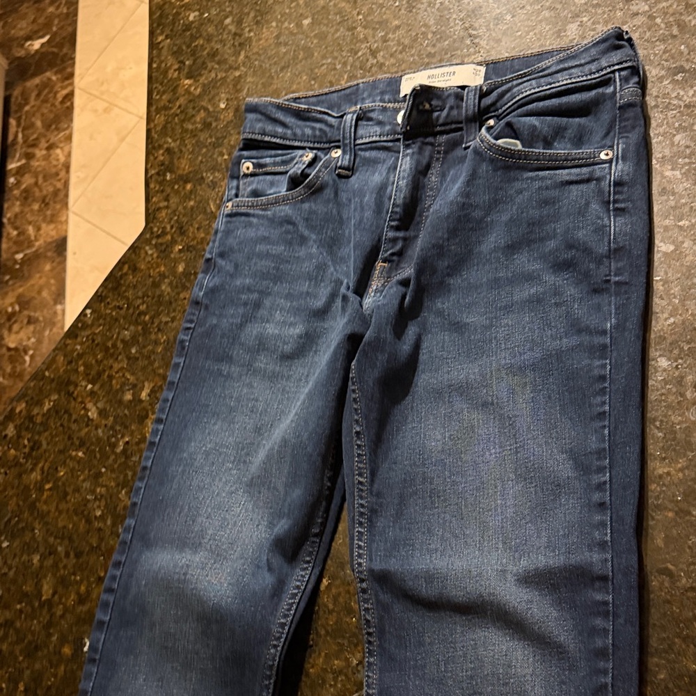 Hollister Women's Dark Blue Skinny Jeans